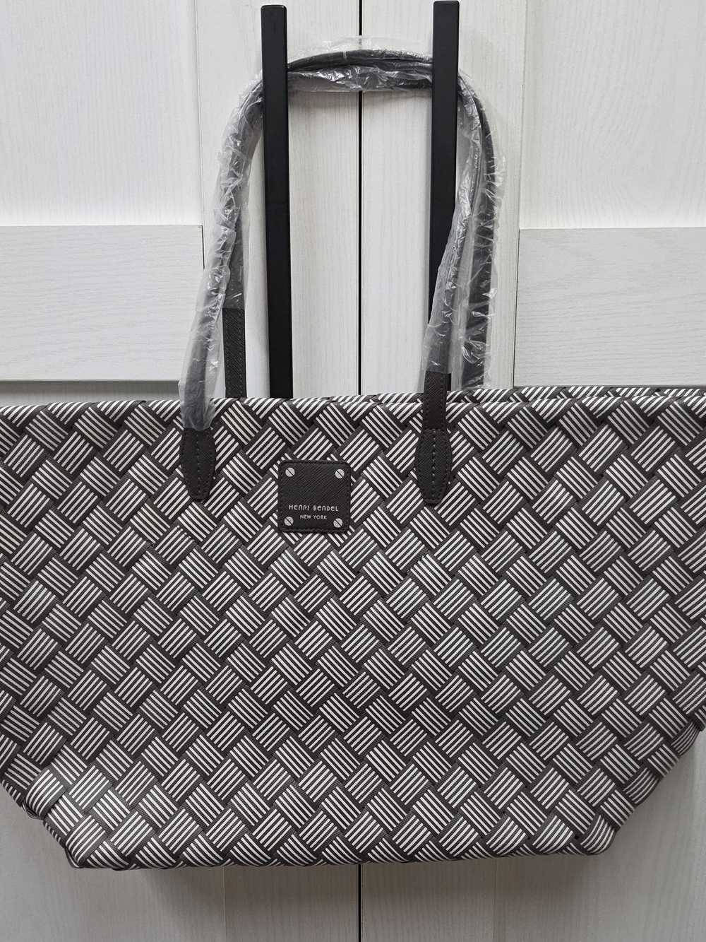 Henri Bendel Purse Large Centennial Stripe Market Tote Limited Edition Travel